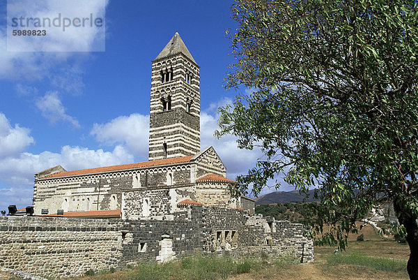 Santissima Trinita di Saccargia  Logudoro Region  Sardinien  Italien  Europa