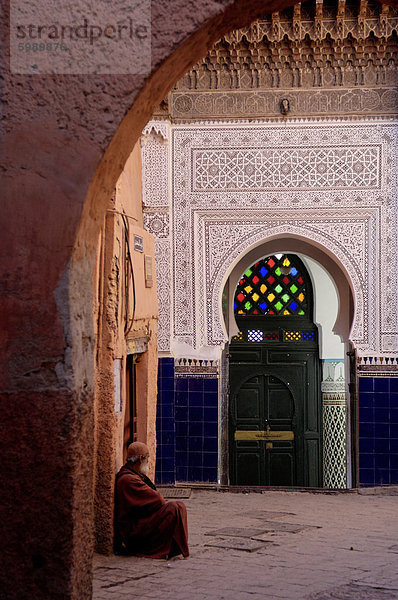 Die Souks in der Medina  Marrakesch  Marokko  Nordafrika  Afrika