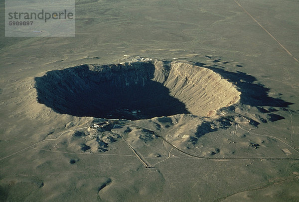 Barringer-Krater  der größte bekannt in der Welt  Arizona  Vereinigte Staaten  Nordamerika