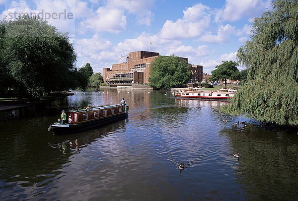 Royal Shakespeare Theatre  Stratford-upon-Avon  Warwickshire  England  Vereinigtes Königreich  Europa