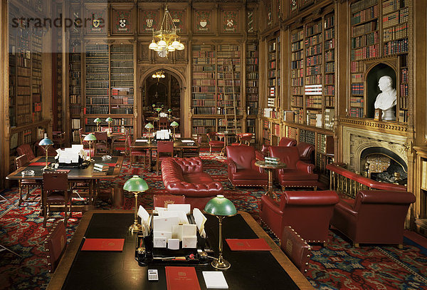 Die Lords Library  Houses of Parliament  Westminster  London  England  Großbritannien  Europa