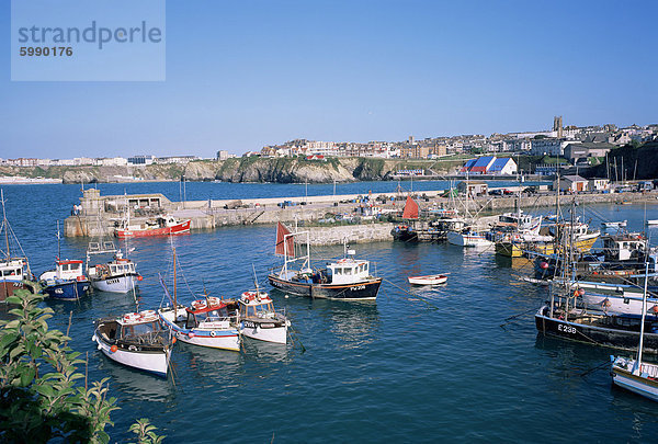 Hafen  Newquay  Cornwall  England  Vereinigtes Königreich  Europa