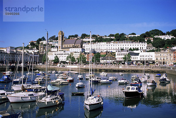 Hafen  Torquay  Devon  England  Vereinigtes Königreich  Europa