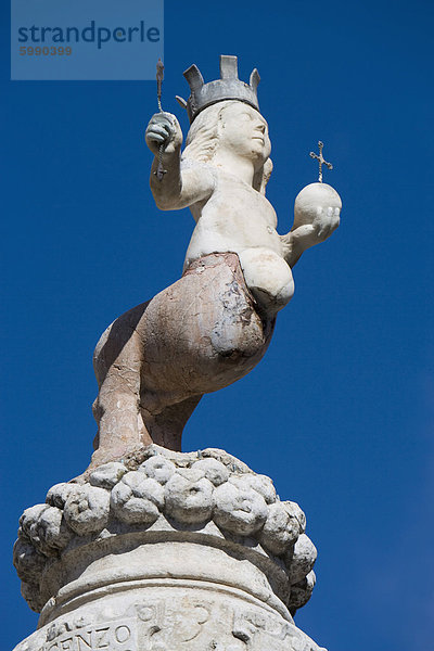 Brunnen  Piazza del Duomo  Taormina  Sizilien  Italien  Europa