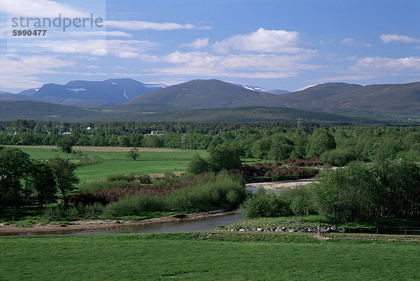 Spey Valley und der Cairngorms  Hochlandregion  Schottland  Vereinigtes Königreich  Europa