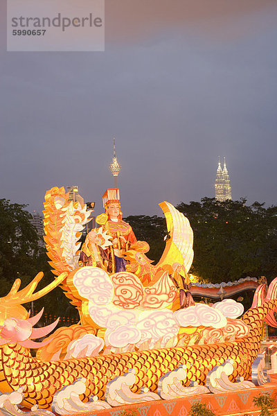 Thean Hou buddhistischer Tempel  Kuala Lumpur  Malaysia  Südostasien  Asien