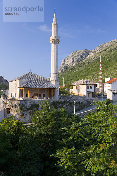 Moschee  Altstadt  Mostar  Herzegowina  Bosnien-Herzegowina  Europa