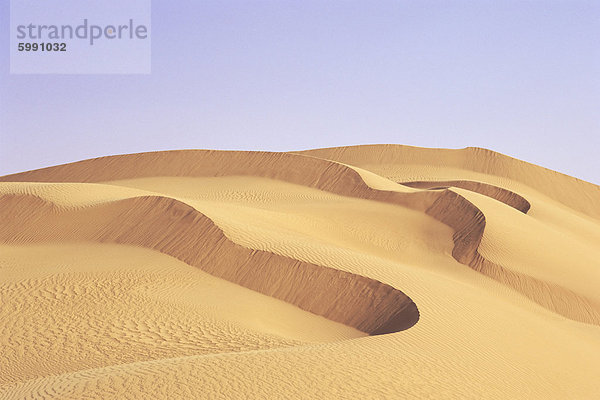 Sanddünen  Erg Murzuq  Fessan  Sahara Wüste  Libyen  Nordafrika  Afrika