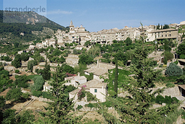 Dorf Valldemossa  Mallorca  Balearen  Spanien  Mediterranean  Europa