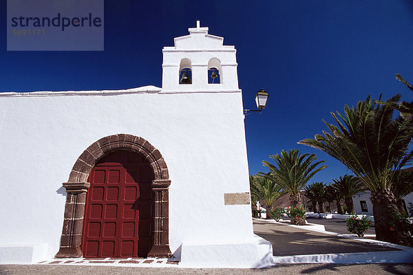 Kirche  Yaiza  Lanzarote  Kanarische Inseln  Spanien  Mediterranean  Europa