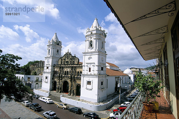 Kathedrale in der Altstadt  San Felipe Bezirk  Panama City  Panama  Mittelamerika