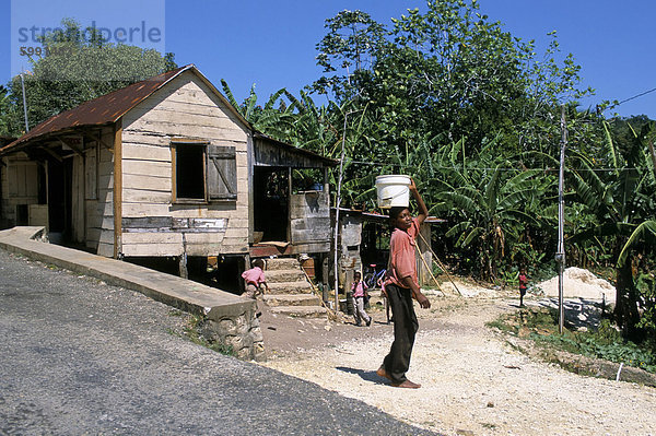 Kastanienbraun Town  Jamaika  Westindische Inseln  Mittelamerika