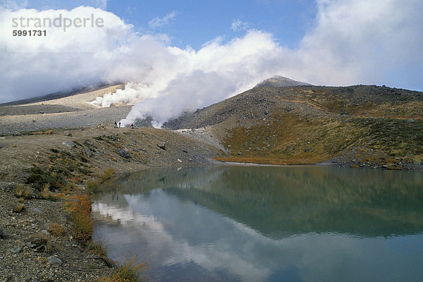 Schwefel Nocken  Berg Asahidake  Insel Hokkaido  Japan  Asien