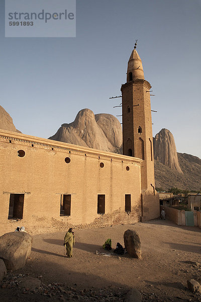 Die Khatmiyah-Moschee an der Basis der Taka-Berge  Kassala  Sudan  Afrika