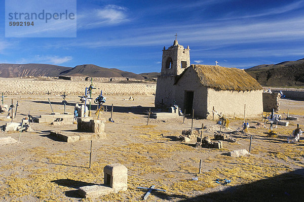 Kirche und Friedhof  San Juan  Salar de Uyuni  Bolivien  Südamerika