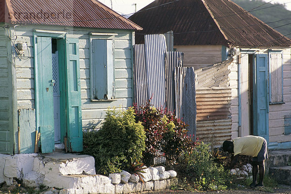 Gebäude Karibik Westindische Inseln Mittelamerika Leeward Islands alt Viertel Menge