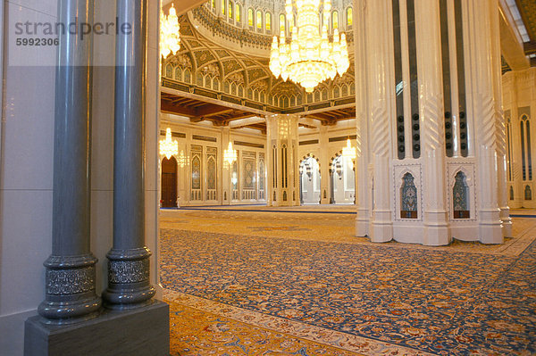 Moschee von Sultan Qabous  Ghala Vorort  Muscat  Sultanat Oman  Naher Osten