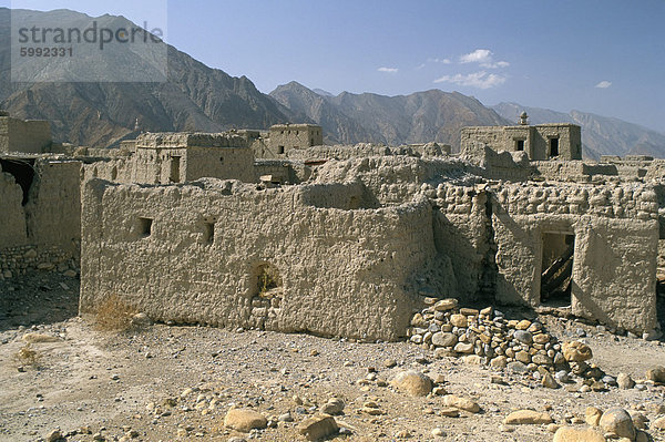 Gespenster Stadt Izki  in der Nähe von Nizwa  Sultanat Oman  Naher Osten