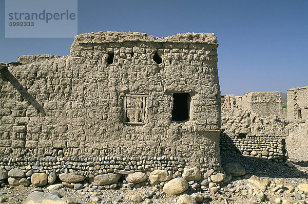 Gespenster Stadt Izki  in der Nähe von Nizwa  Sultanat Oman  Naher Osten