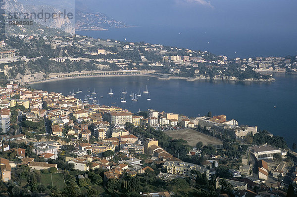 Frankreich Europa über Mütze Ansicht Provence - Alpes-Cote d Azur Alpes-Maritimes