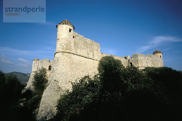Fort aus dem 16. Jahrhundert  Mont Alban  in der Nähe von Nizza  Alpes-Maritimes  Provence  Frankreich  Europa
