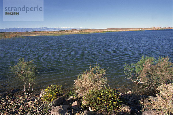 Dam Lake  Mansour Ed Dahbi  Ouarzazate  Marokko  Nordafrika  Afrika