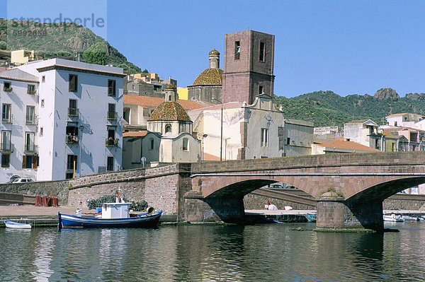 Bosa  Provinz Sassari  Insel Sardinien  Mittelmeer  Europa