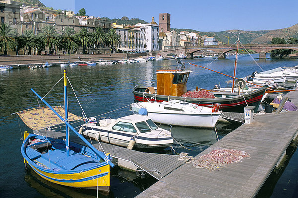 Bosa  Provinz Sassari  Insel Sardinien  Mittelmeer  Europa