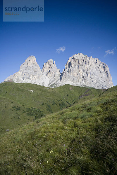 Langkofel Berge  Dolomiten  Italien  Europa