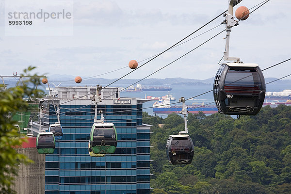 Entwicklung nähern Insel Berg zeigen Südostasien Hafen Asien Juwel Sentosa Singapur Haltestelle Haltepunkt Station