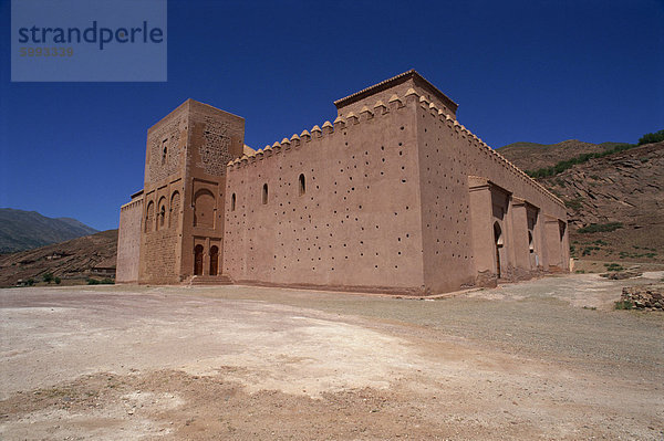 Tin Mall Moschee datiert von 1153  Tizi-n-Test übergeben  Marokko  Nordafrika  Afrika