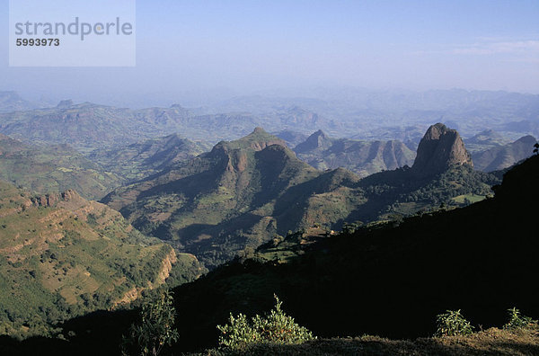 Ausläufer des Gebirges  Simien Berge  Äthiopien  Afrika