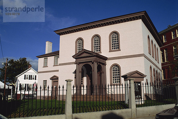 Die Touro Synagoge  datierend von 1759  und der erste  gebaut in den USA  Newport  Rhode Island  New England  Vereinigte Staaten von Amerika  Nordamerika