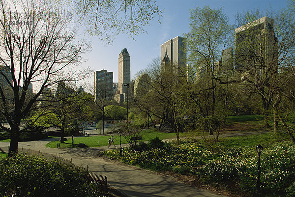 City Skyline von Central Park  Manhattan  New York City  USA  Nordamerika