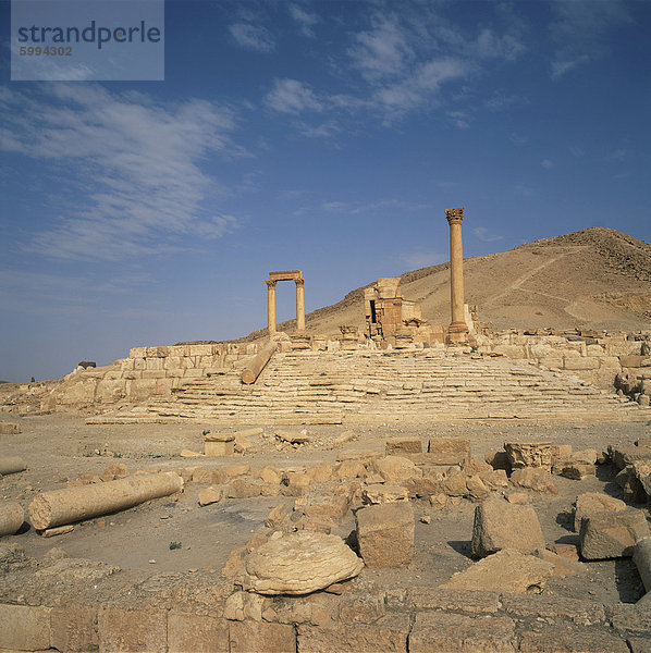 Die Lager des Kaisers Diokletian  Dativ aus der Römerzeit  2. Jahrhundert n. Chr.  in der antiken Griechisch-römischen Stadt von Palmyra  UNESCO-Weltkulturerbe  Syrien  Naher Osten