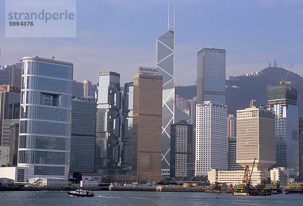 Skyline der Stadt  Central  Hong Kong Island  Hongkong  China  Asien