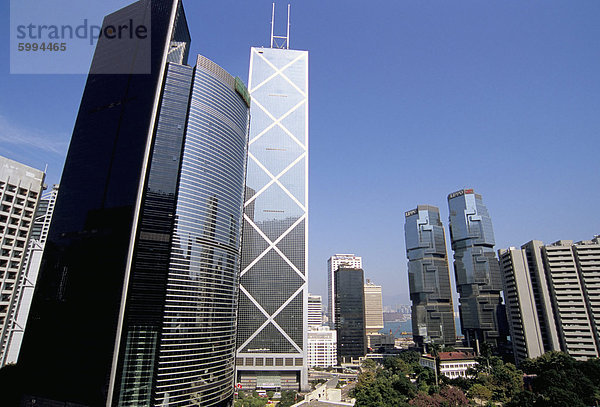 Bank of China Building im Zentrum  Central  Hong Kong Island  Hongkong  China  Asien