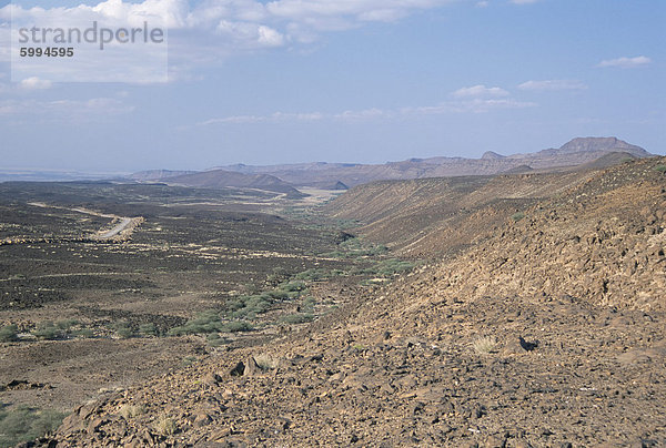 Marginale Kluft Fehler der Wüste Becken  Danakil Depresssion  Äthiopien  Afrika