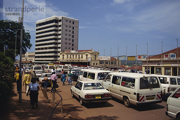 Straßenszene  Kampala  Uganda  Ostafrika  Afrika