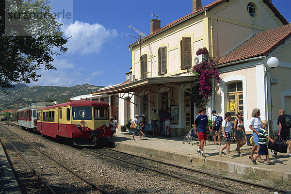 Bahnhof Calvi  Balagne Region  Korsika  Frankreich  Europa