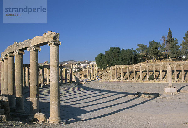 Ausgrabungsstätte  Jerash  Jordan  Naher Osten