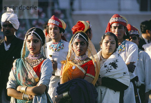Festival Tänzer  Delhi  Indien  Asien