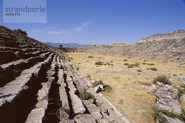 Das Roman-Stadion  das größte und am besten erhaltenen Stadion der Welt  archäologischer Standort  Aphrodisias  Anatolien  Türkei  Kleinasien
