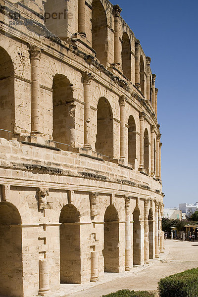 Amphitheater El Jem (El Djem)  UNESCO World Heritage Site  Tunesien  Nordafrika  Afrika