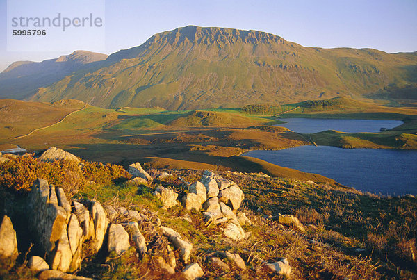 Gegend Idris Berg und Gregennen See (National Trust)  Snowdonia-Nationalpark  Gwynedd  Wales  UK