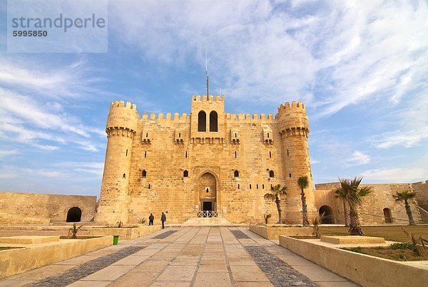 Die Zitadelle von Qaitbay  Alexandria  Ägypten  Nordafrika  Afrika