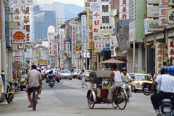 Chinatown in den 1980er Jahren  Georgetown  Penang  Malaysia  Südostasien  Asien