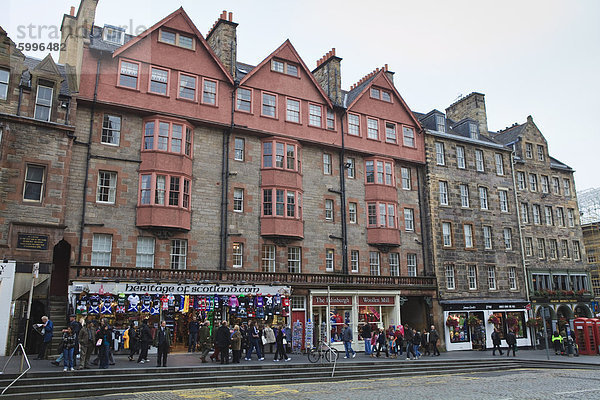 Die Royal Mile  Altstadt  Edinburgh  Schottland  Vereinigtes Königreich  Europa
