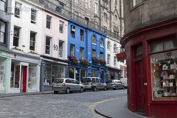 Victoria Street  Altstadt  Edinburgh  Schottland  Vereinigtes Königreich  Europa