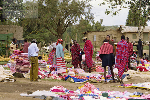 Massai-Markt  Narok  Kenia  Ostafrika  Afrika